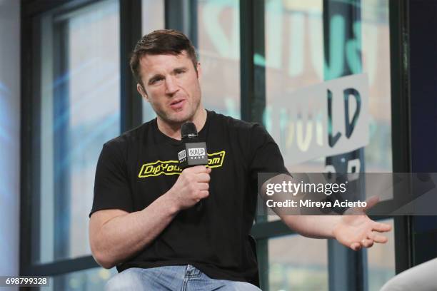 Mixed martial artist Chael Sonnen visits Build to discuss Bellator MMA at Build Studio on June 20, 2017 in New York City.