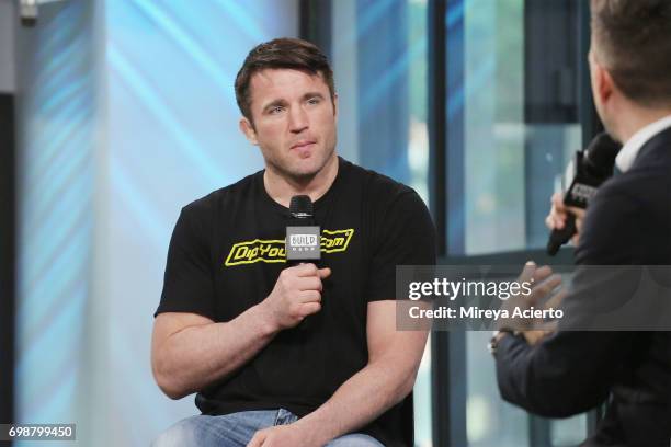 Mixed martial artist Chael Sonnen visits Build to discuss Bellator MMA at Build Studio on June 20, 2017 in New York City.