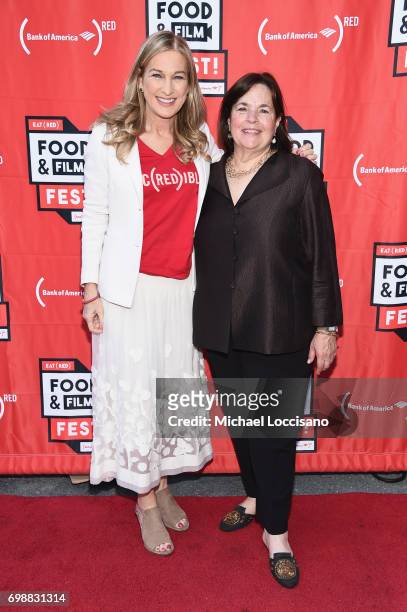 Deborah Dugan and chef Ina Garten arrive at EAT Food & Film Fest! at Bryant Park on June 20, 2017 in New York City.