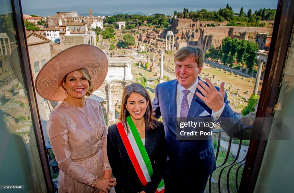 King And Queen Of The Netherlands Visit Italy : Day One