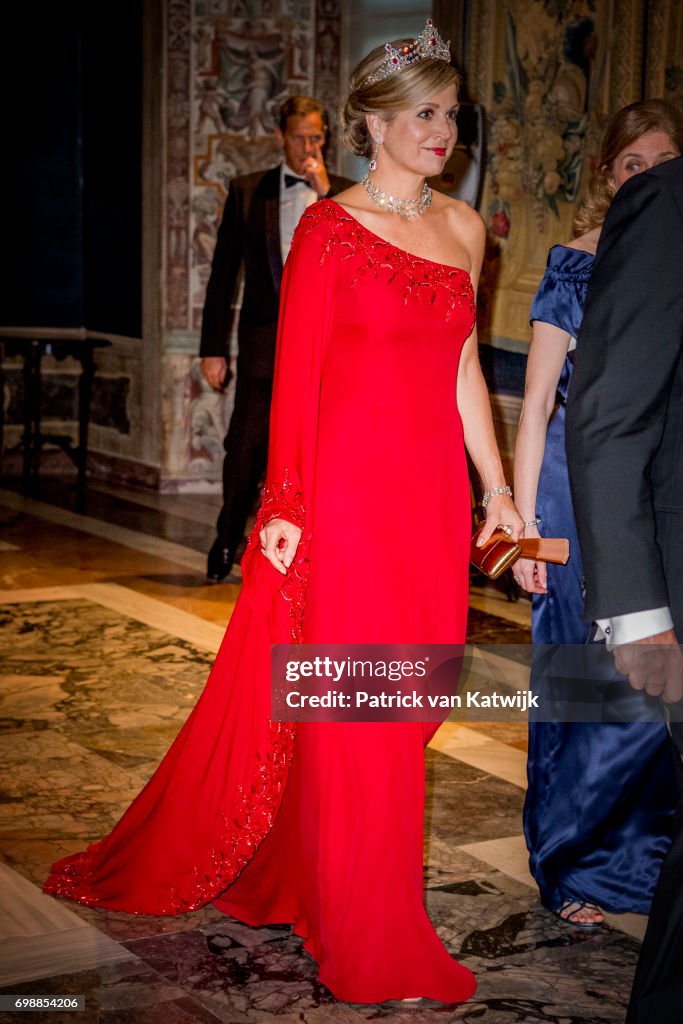 King And Queen Of The Netherlands Visit Italy : Day One