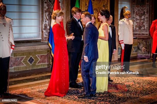 King Willem-Alexander of The Netherlands and Queen Maxima of The Netherlands with cousin Prince Jaime and Princess Viktoria de Bourbon de Parme...