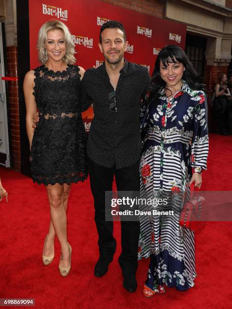 Faye Tozer, Lee Latchford-Evans and Lisa Scott-Lee attend the press night performance of "Bat Out Of Hell: The Musical" at The London Coliseum on...