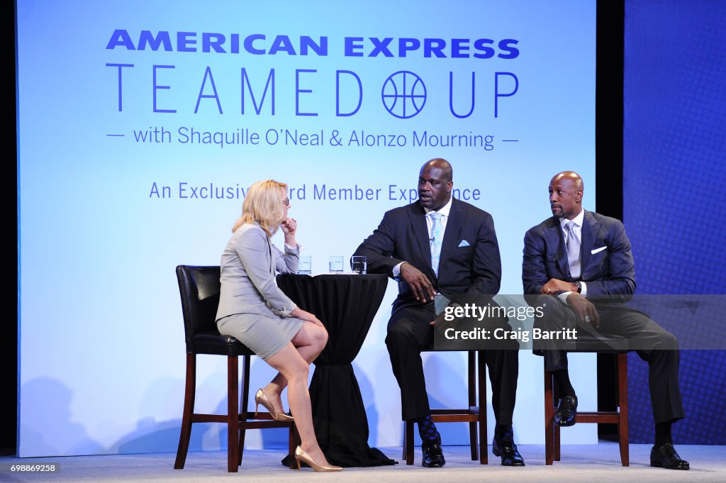 American Express Teamed Up With Shaquille O'Neal And Alonzo Mourning