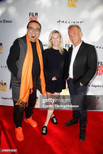 Co-director Rudi Dolezal, Gracie Otto and co-director Nick Broomfield attend the screening of "Whitney: Can I Be Me" during the 2017 Los Angeles Film...