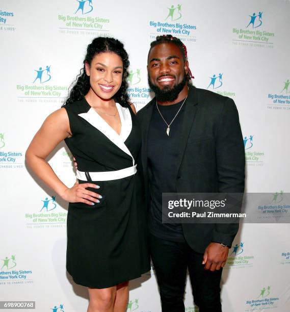 Singer Jordin Sparks and NFL player New York Giants Landon Collins attend the 18th Annual Big Brothers Big Sisters Of NYC Casino Jazz Night at...