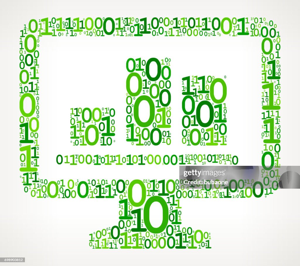 Computer Graphs Binary Code Zero One Vector Illustration High-Res ...