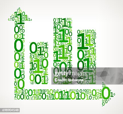 Chart Binary Code Zero One Vector Illustration Chart Binary Code Zero One Vector Illustration