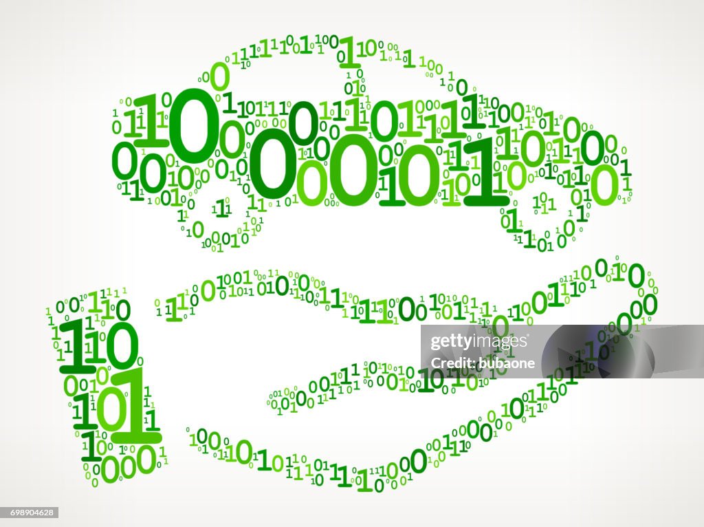 Car Dealership Binary Code Zero One Vector Illustration High-Res Vector ...