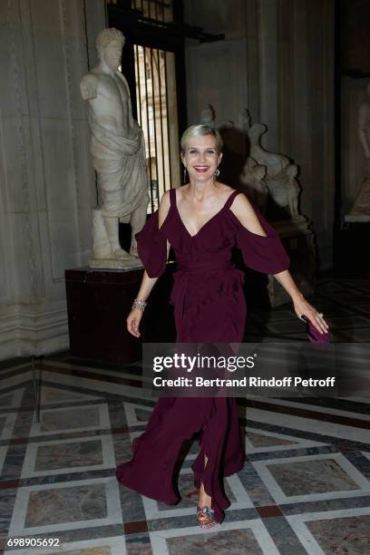 Melita Toscan du Plantier attends the "Liaisons au Louvre IV" - Evening of patronage for the benefit of the Louvre Museum at Musee du Louvre on June...