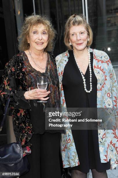 Carolee Schneemann and Agnes Gund attends the 2017 MoMA PS1 benefit gala at The Museum of Modern Art on June 20, 2017 in New York City.