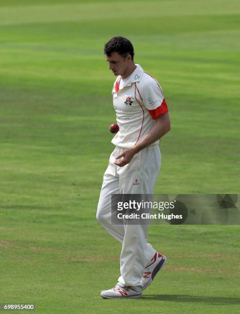 Lancashire's Ryan McLaren during day one of the Specsavers County Championship game at Old Trafford on June 19, 2017 in Manchester, England.
