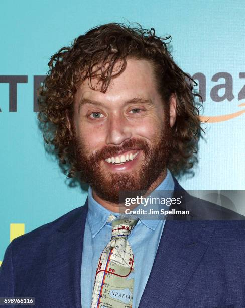 Actor/comedian T. J. Miller attends "The Big Sick" New York premiere at The Landmark Sunshine Theater on June 20, 2017 in New York City.