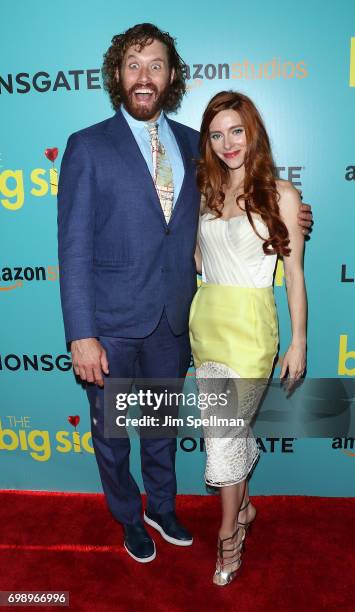 Actor/comedian T. J. Miller and actress Kate Gorney attend "The Big Sick" New York premiere at The Landmark Sunshine Theater on June 20, 2017 in New...