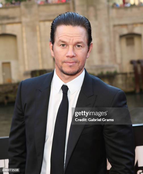 Mark Wahlberg arrives for the premiere of 'Transformers: The Last Knight' at Civic Opera Building on June 20, 2017 in Chicago, Illinois.