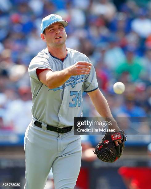 Jacob Turner of the Washington Nationals in action against the New York Mets at Citi Field on June 18, 2017 in the Flushing neighborhood of the...