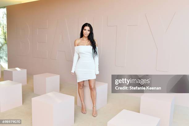 Kim Kardashian West celebrates The Launch Of KKW Beauty on June 20, 2017 in Los Angeles, California.