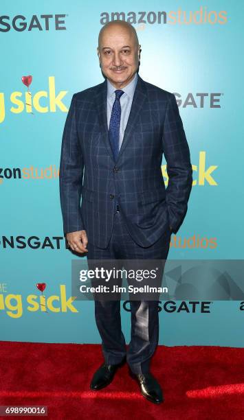 Actor Anupam Kher attends "The Big Sick" New York premiere at The Landmark Sunshine Theater on June 20, 2017 in New York City.