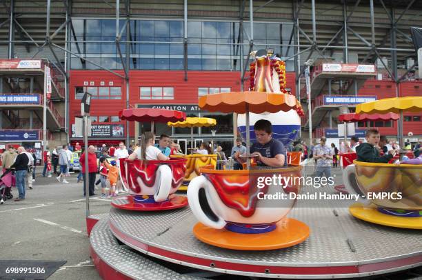 Charlton Athletic's fans take part in the fun day