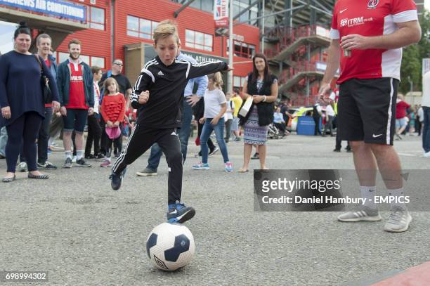 Charlton Athletic's fans take part in the fun day