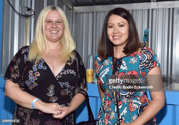 Michelle Salcedo, Cameron Surles attend the Women in Entertainment Reception during the 2017 Los Angeles Film Festival on June 20, 2017 in Culver...