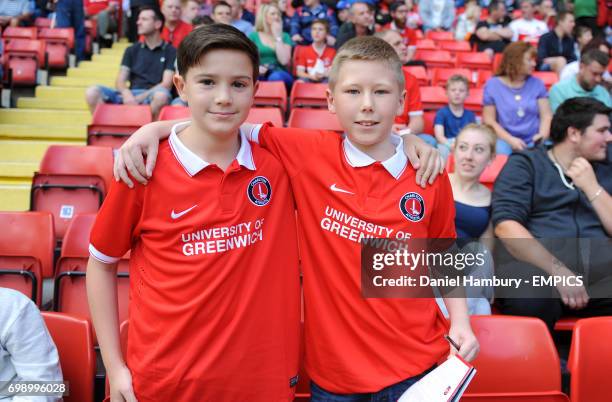 Charlton Athletic's fans take part in the fun day