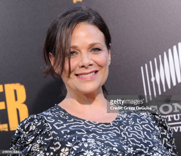 Meredith Salenger arrives at the premiere of AMC's "Preacher" Season 2 at The Theatre at Ace Hotel on June 20, 2017 in Los Angeles, California.