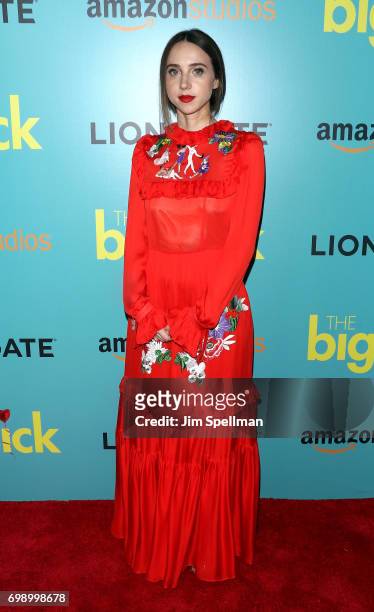 Actress Zoe Kazan attends "The Big Sick" New York premiere at The Landmark Sunshine Theater on June 20, 2017 in New York City.