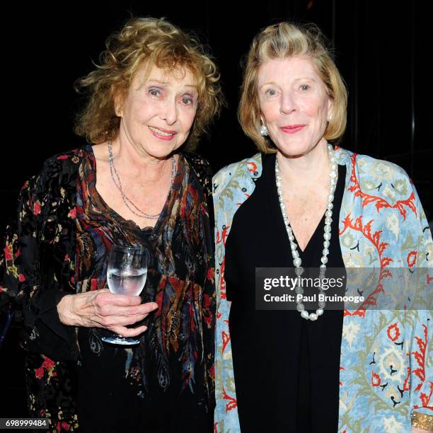 Carolee Schneemann and Agnes Gund attend 2017 MoMA PS1 Benefit Gala at The Museum of Modern Art on June 20, 2017 in New York City.
