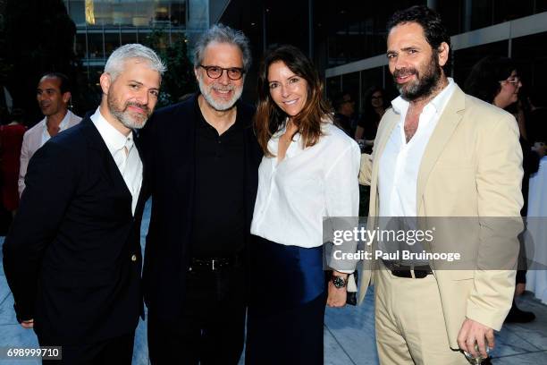 Peter Eleey, Clifford Ross and Gavin Brown attend 2017 MoMA PS1 Benefit Gala at The Museum of Modern Art on June 20, 2017 in New York City.