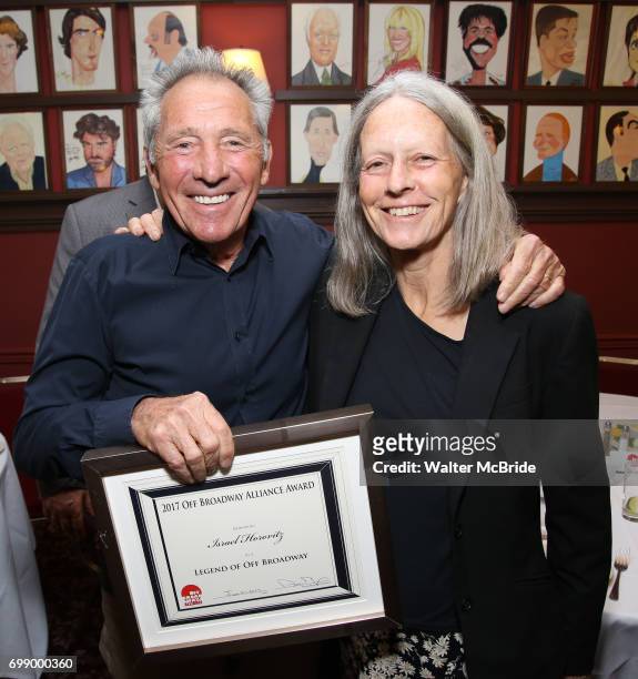 Israel Horovitz and Gillian Horovitz attend the 7th Annual Off Broadway Alliance Awards at Sardi's on June 20, 2017 in New York City.