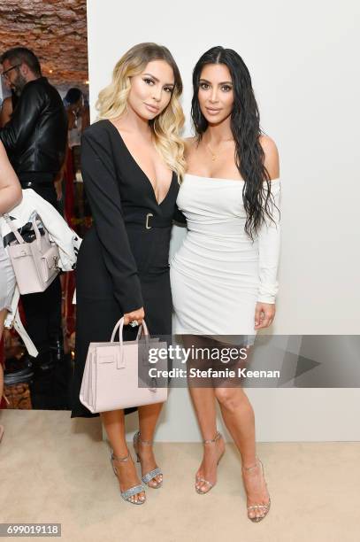 Jade Chapman and Kim Kardashian West celebrate The Launch Of KKW Beauty on June 20, 2017 in Los Angeles, California.