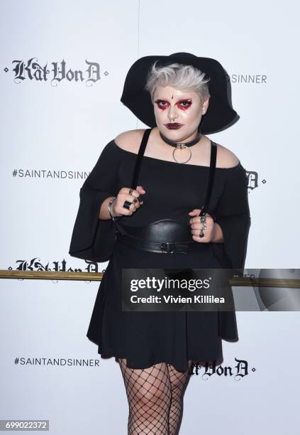 Succubus attends the Kat Von D Beauty Fragrance Launch Press Party #SAINTANDSINNER at Hollywood Roosevelt Hotel on June 20, 2017 in Hollywood,...