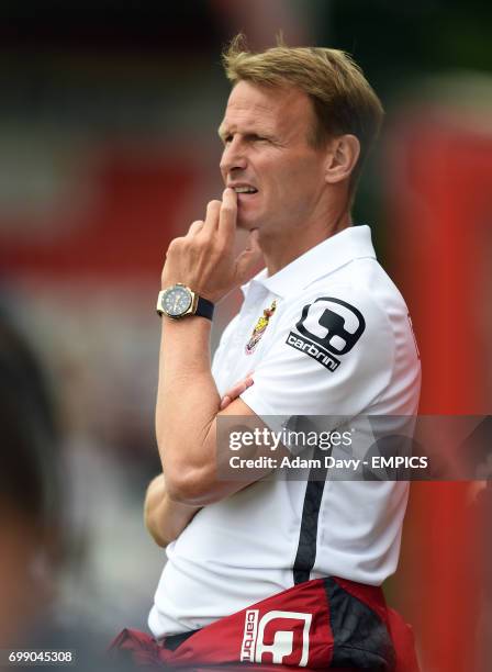 Stevenage's Manager teddy Sheringham