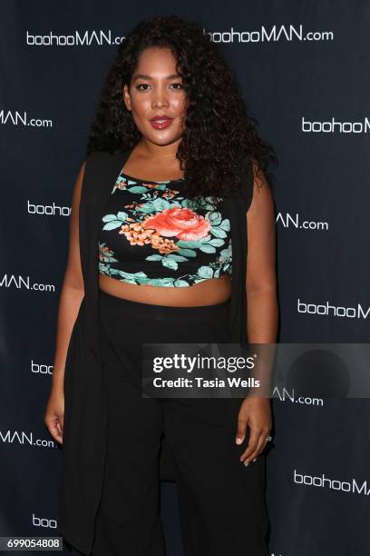 Lorna Baez attends the launch party for boohooMAN starring Tyga on June 20, 2017 in Los Angeles, California.