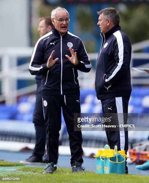 Leicester City manager Claudio Ranieri animated on the touchline