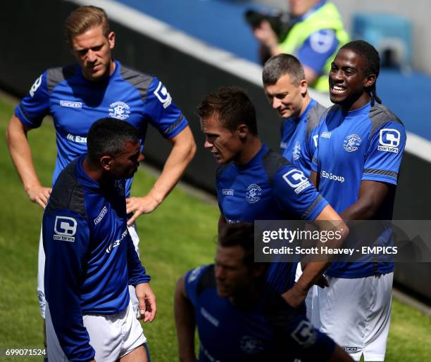 Birmingham City during their warm up