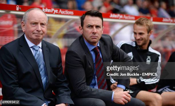 Nottingham Forest manager Dougie Freeman during the match against Rotherham United