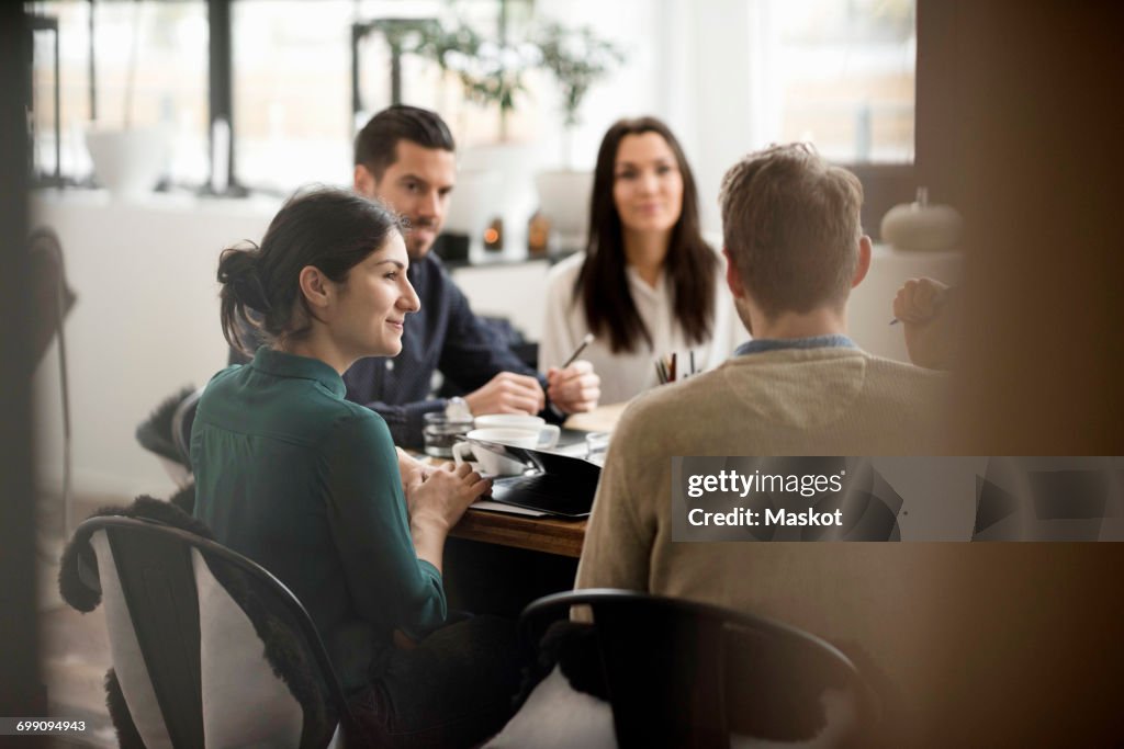 Business people in meeting at creative office