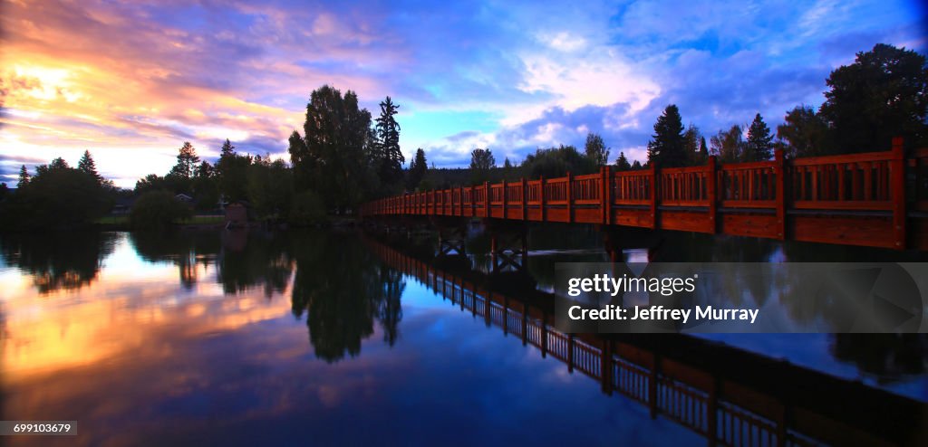Mount Bachelor ski resort located in central Oregon about 20 miles from the town of Bend.