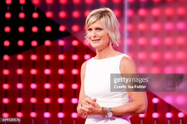 German presenter Barbara Hahlweg attends the Deutscher Gruenderpreis on June 20, 2017 in Berlin, Germany.