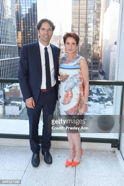 Joan Roca and Nancy Novogrod attend Essentialist Launch Party at The Whitby Hotel at the Whitby Hotel on June 20, 2017 in New York City.