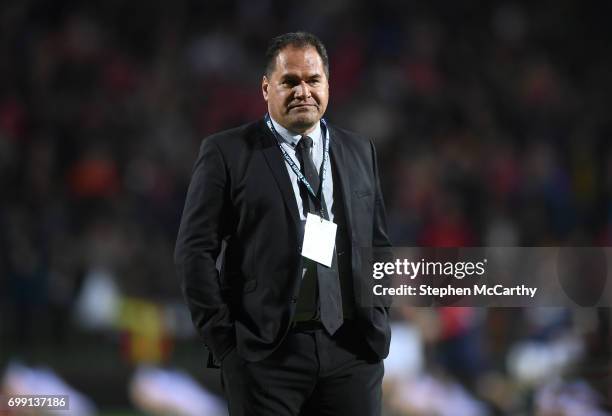 Hamilton , New Zealand - 20 June 2017; Chiefs head coach Dave Rennie during the match between the Chiefs and the British & Irish Lions at FMG Stadium...