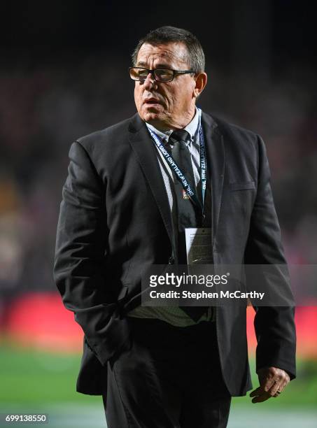 Hamilton , New Zealand - 20 June 2017; Chiefs assistant coach Kieran Keane during the match between the Chiefs and the British & Irish Lions at FMG...