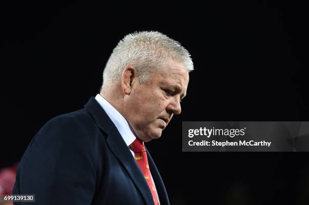 Hamilton , New Zealand - 20 June 2017; British & Irish Lions head coach Warren Gatland during the match between the Chiefs and the British & Irish...