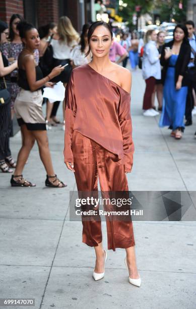 Cara Santana is seen in walking in Soho on June 20, 2017 in New York City.