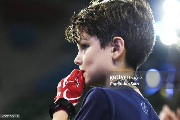 Jack Brady during the Under Armour 2017 Tom Brady Asia Tour at Ariake Colosseum on June 21, 2017 in Tokyo, Japan.