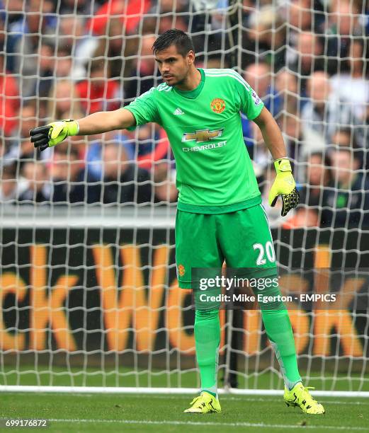 Manchester United goalkeeper Sergio Romero