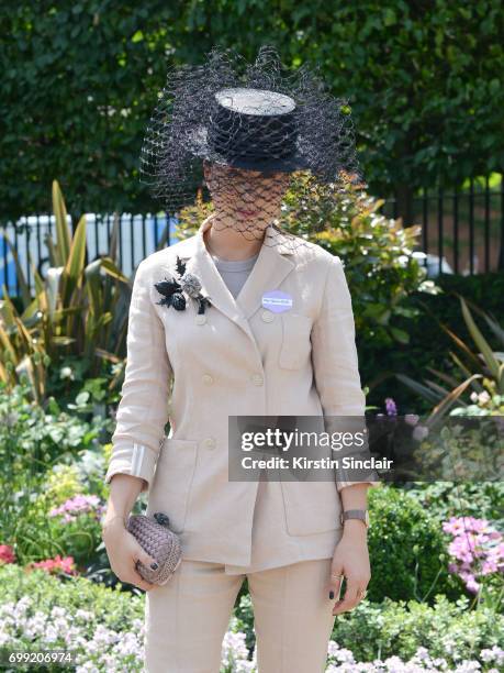 Valerie Stark attends day 2 of Royal Ascot at Ascot Racecourse on June 21, 2017 in Ascot, England.