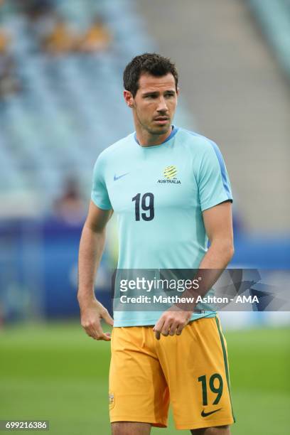 Ryan McGowan of Australia during the FIFA Confederations Cup Russia 2017 Group B match between Australia and Germany at Fisht Olympic Stadium on June...